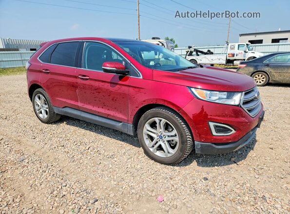 2FMPK4K89GBC37464 2016 FORD EDGE Красный Передняя правая четверть
