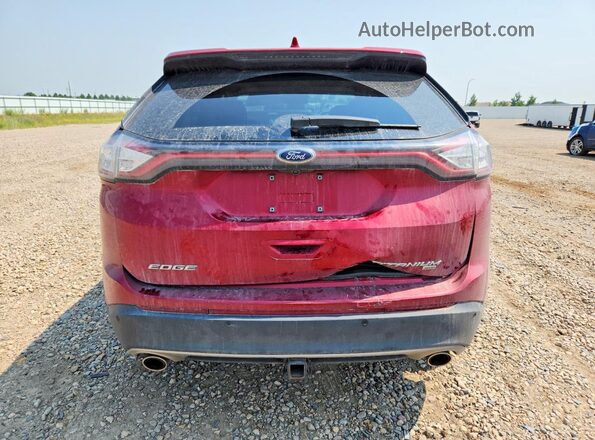 2FMPK4K89GBC37464 2016 FORD EDGE Красный Вид сзади