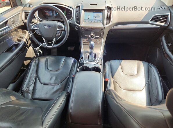 2FMPK4K89GBC37464 2016 FORD EDGE Красный Вид панели приборов