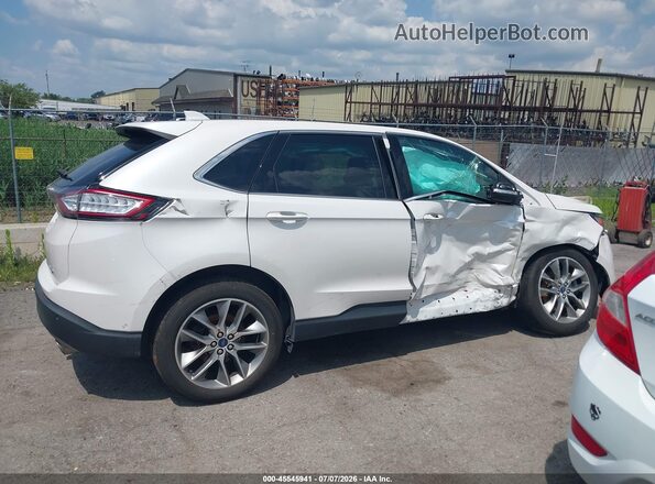 2FMPK4K89HBB88218 2017 FORD EDGE White Widok wnętrza z tyłu
