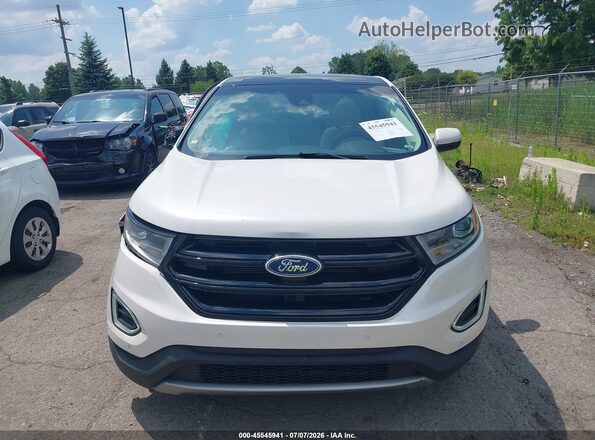 2FMPK4K89HBB88218 2017 FORD EDGE White Widok zestawu wskaźników