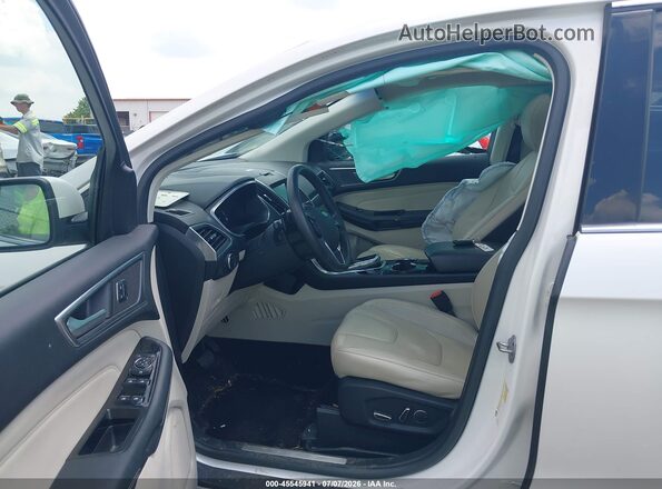 2FMPK4K89HBB88218 2017 FORD EDGE White Widok wnętrza z przodu