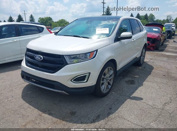 2FMPK4K89HBB88218 2017 FORD EDGE White Przód lewy