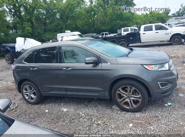 2FMPK4K8XGBB44792 2016 FORD EDGE Gray Սալոնի հետևի տեսք