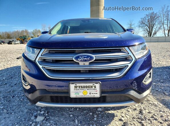2FMPK4K8XGBC47534 2016 FORD EDGE Blue Դիմացի տեսք