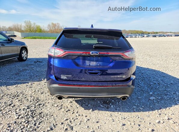 2FMPK4K8XGBC47534 2016 FORD EDGE Blue Հետևի տեսք