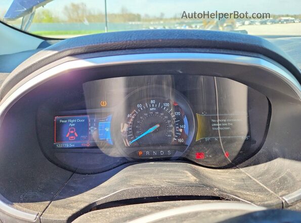2FMPK4K8XGBC47534 2016 FORD EDGE Blue Սարքավորումների վահանակի տեսք