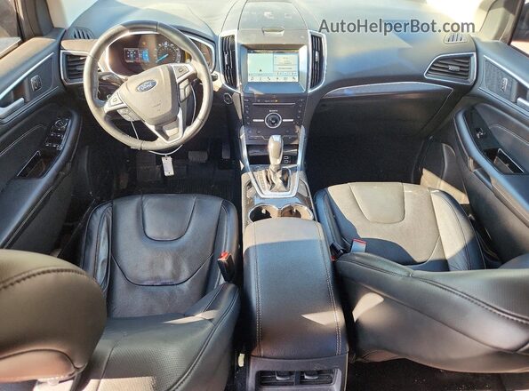 2FMPK4K8XGBC47534 2016 FORD EDGE Blue Առջևի վահանակի տեսք