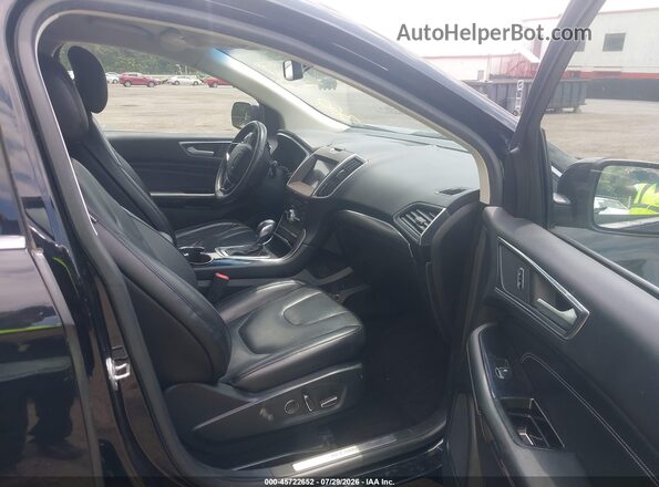 2FMPK4K8XHBC07987 2017 FORD EDGE Черный Вид салона спереди