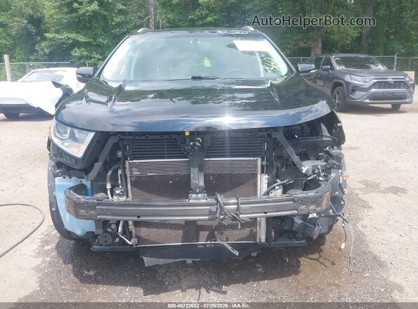 2FMPK4K8XHBC07987 2017 FORD EDGE Черный Вид щитка приборов