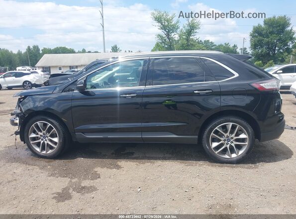 2FMPK4K8XHBC07987 2017 FORD EDGE Черный Панорамный вид салона 360°