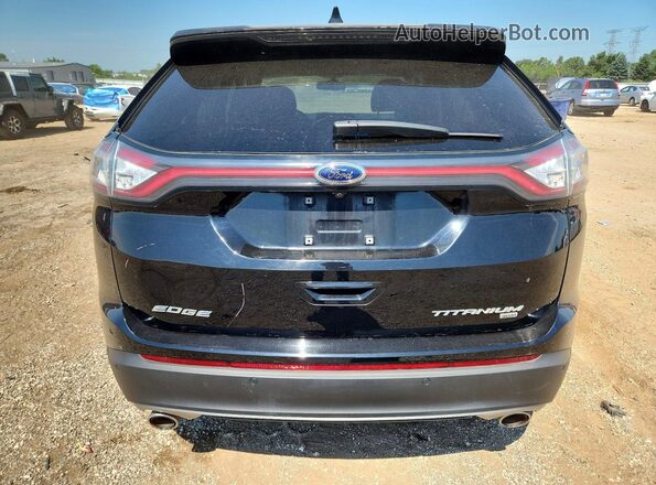 2FMPK4K8XHBC30007 2017 FORD EDGE Черный Вид сзади