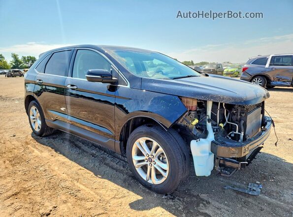2FMPK4K8XHBC30007 2017 FORD EDGE Черный Передняя правая четверть