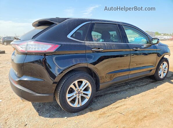 2FMPK4K8XHBC30007 2017 FORD EDGE Черный Задняя правая четверть