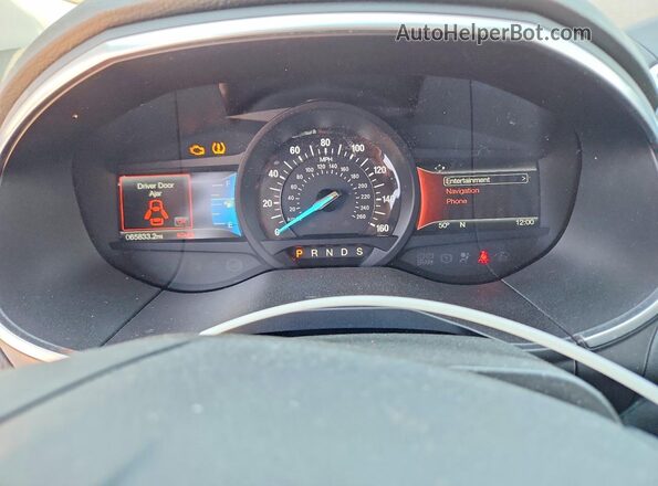 2FMPK4K8XHBC30007 2017 FORD EDGE Черный Вид щитка приборов