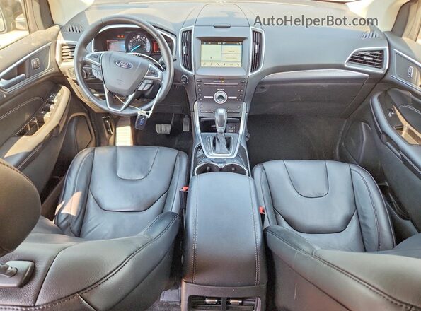 2FMPK4K8XHBC30007 2017 FORD EDGE Черный Вид панели приборов