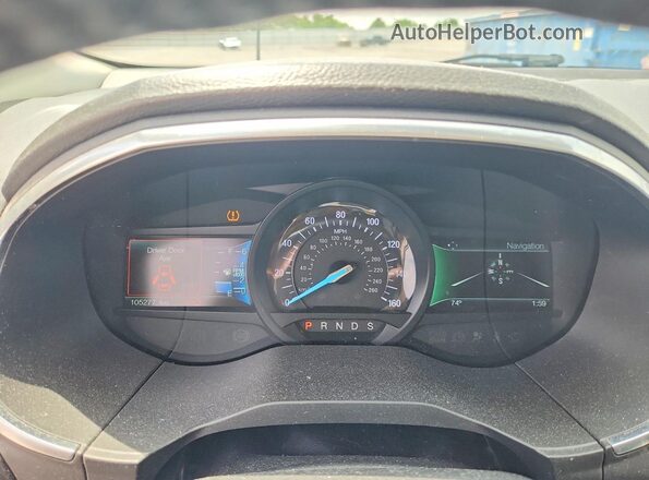 2FMPK4K8XJBC36220 2018 FORD EDGE White Вид щитка приладів