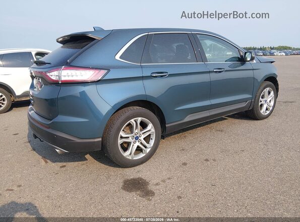 2FMPK4K90GBC21162 2016 FORD EDGE Blue Rear right