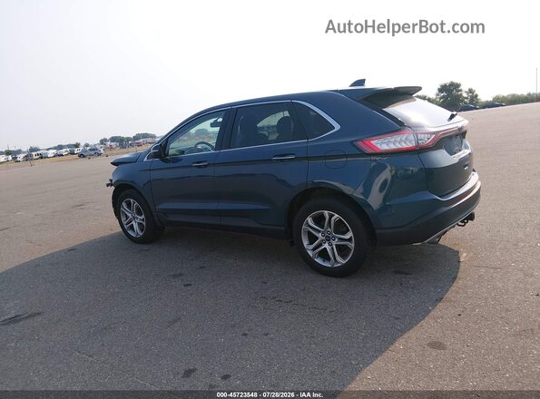 2FMPK4K90GBC21162 2016 FORD EDGE Blue 360 interior view