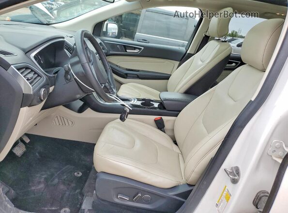 2FMPK4K90GBC66229 2016 FORD EDGE White Вид салону спереду