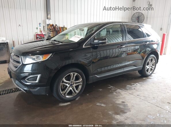 2FMPK4K90HBB06224 2017 FORD EDGE Black Przód lewy