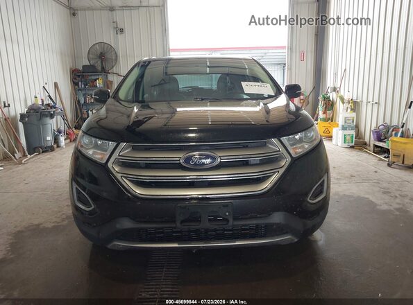 2FMPK4K90HBB06224 2017 FORD EDGE Black Widok zestawu wskaźników