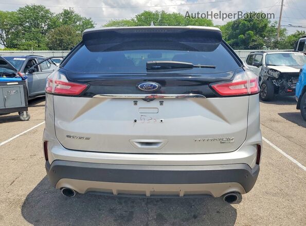 2FMPK4K90KBB01533 2019 FORD EDGE Silver Widok z tyłu