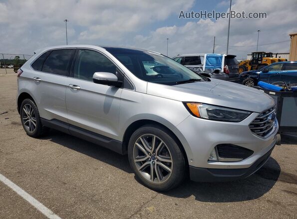 2FMPK4K90KBB01533 2019 FORD EDGE Silver Przód prawy