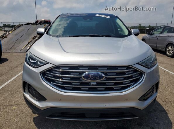 2FMPK4K90KBB01533 2019 FORD EDGE Silver Widok z przodu
