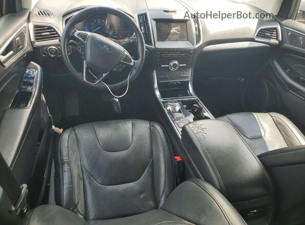 2FMPK4K90KBB01533 2019 FORD EDGE Silver Widok deski rozdzielczej
