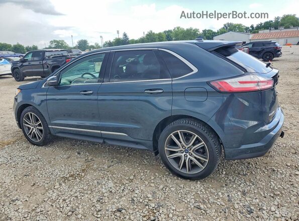 2FMPK4K90KBB12497 2019 FORD EDGE Blue Հետևի ձախ