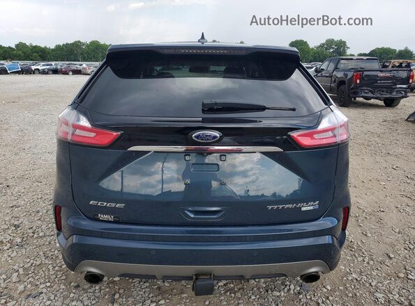 2FMPK4K90KBB12497 2019 FORD EDGE Blue Հետևի տեսք