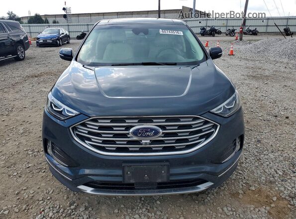 2FMPK4K90KBB12497 2019 FORD EDGE Blue Դիմացի տեսք