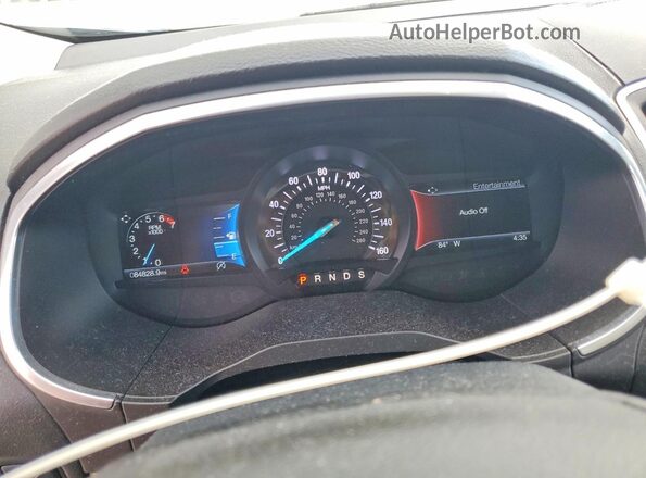 2FMPK4K90KBB12497 2019 FORD EDGE Blue Սարքավորումների վահանակի տեսք