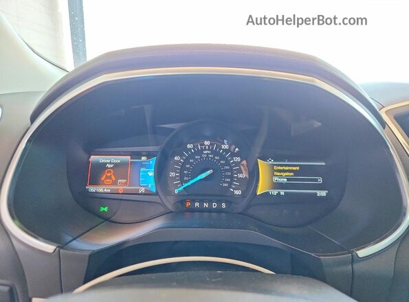 2FMPK4K90KBB37335 2019 FORD EDGE Burgundy Вид щитка приладів