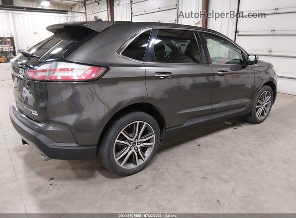 2FMPK4K90KBB78158 2019 FORD EDGE Gray Задня права чверть