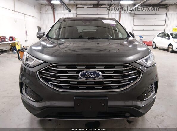 2FMPK4K90KBB78158 2019 FORD EDGE Gray Вид щитка приладів