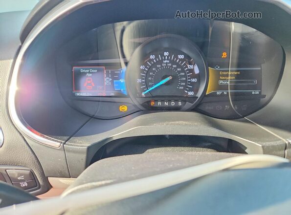 2FMPK4K90KBC10283 2019 FORD EDGE Burgundy Вид щитка приладів