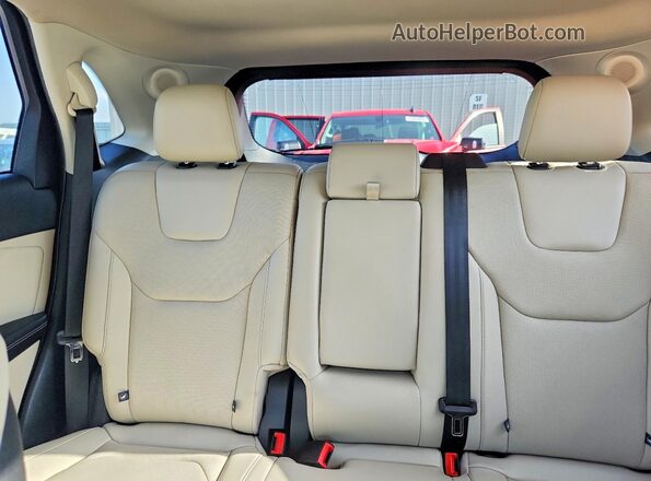 2FMPK4K90KBC10283 2019 FORD EDGE Burgundy Вид задніх сидінь