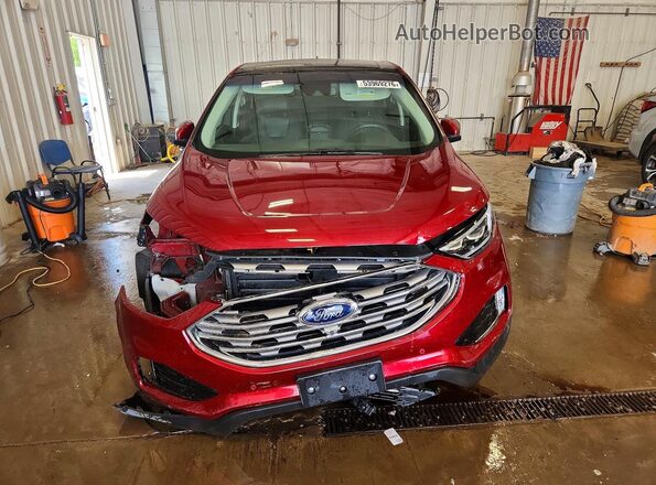 2FMPK4K90KBC33269 2019 FORD EDGE Red Vista frontal