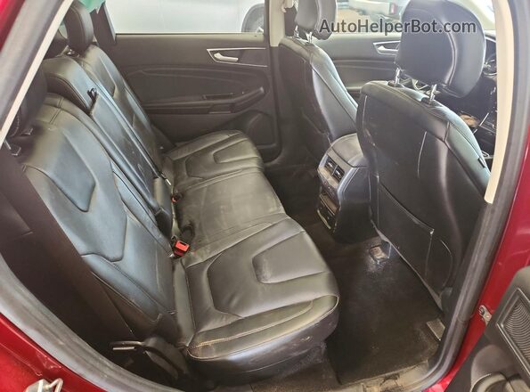 2FMPK4K90KBC33269 2019 FORD EDGE Red Vista interior trasera