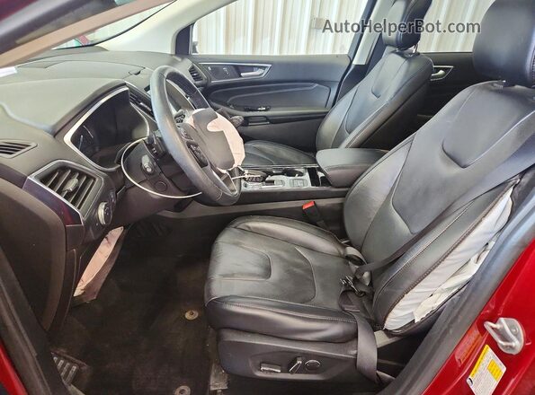 2FMPK4K90KBC33269 2019 FORD EDGE Red Vista interior delantera
