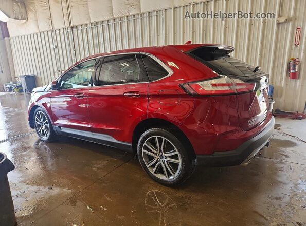 2FMPK4K90KBC33269 2019 FORD EDGE Red Trasero izquierdo