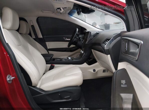 2FMPK4K90NBA35330 2022 FORD EDGE Burgundy Widok wnętrza z przodu