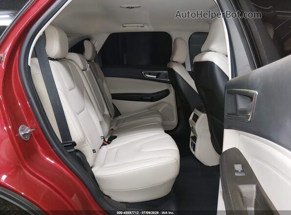2FMPK4K90NBA35330 2022 FORD EDGE Burgundy Widok naklejki z numerem VIN