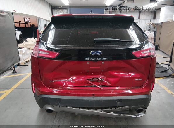 2FMPK4K90NBA35330 2022 FORD EDGE Burgundy Widok z przodu