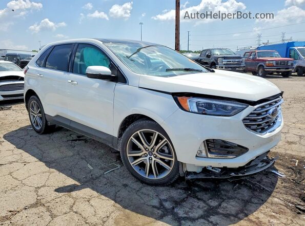 2FMPK4K90NBA35926 2022 FORD EDGE Белый Передняя правая четверть