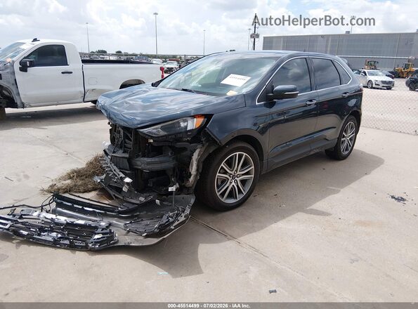 2FMPK4K90PBA17493 2023 FORD EDGE Dark Blue Առջևի ձախ երեք քառորդ տեսարան