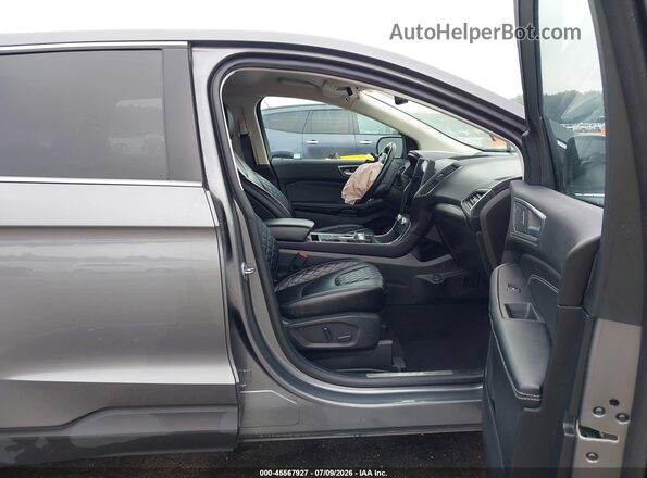 2FMPK4K90PBA30499 2023 FORD EDGE Gray Widok wnętrza z przodu