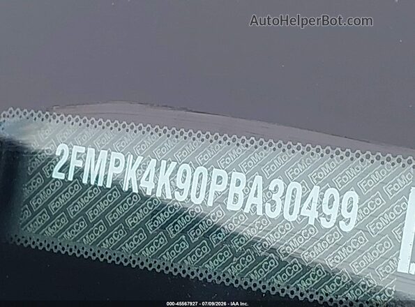 2FMPK4K90PBA30499 2023 FORD EDGE Gray Widok komory silnika